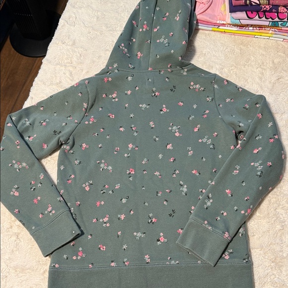 GAP Sage Floral Hoodie with Pink Accents - Picture 4 of 4